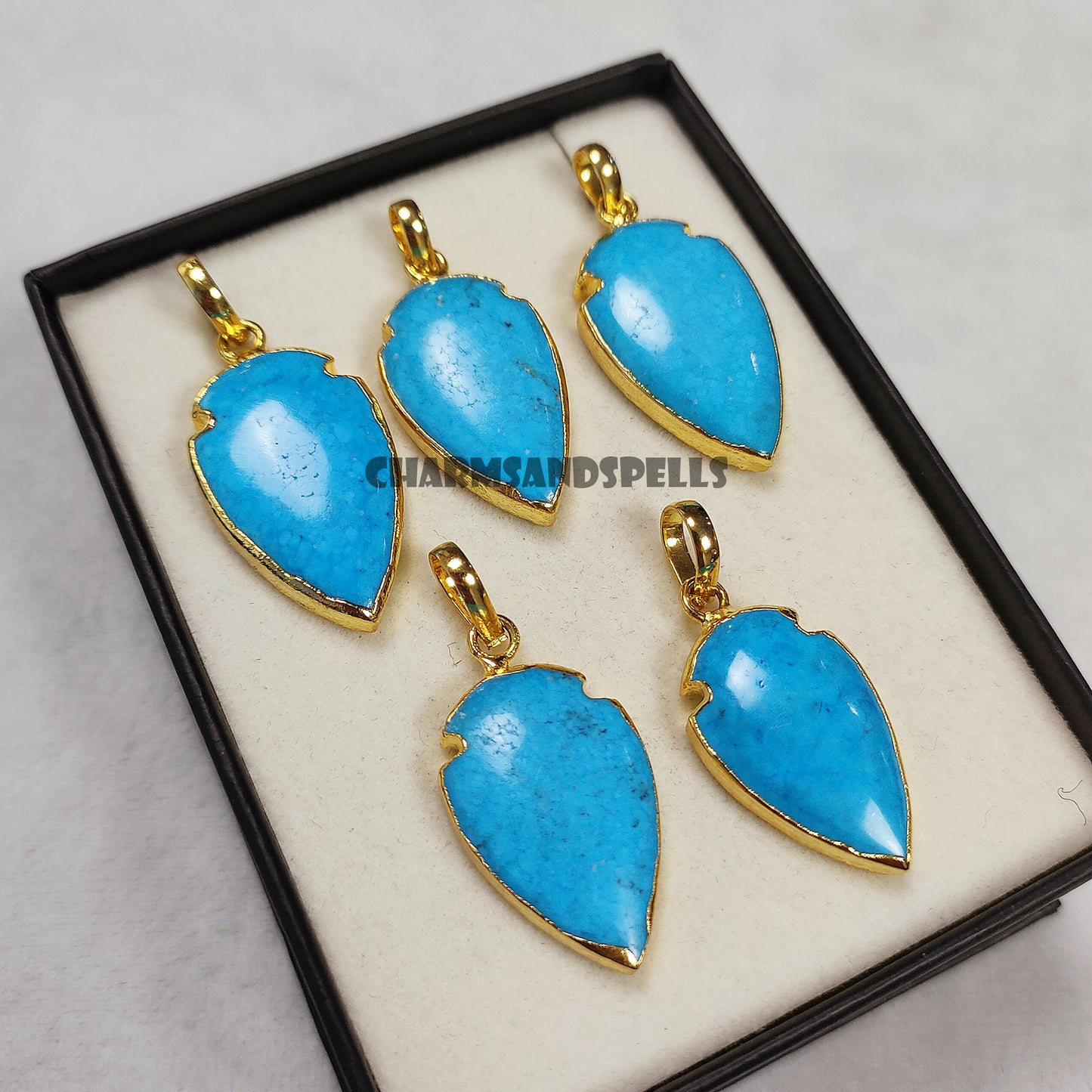 Arrowhead Turquoise Necklace | Dainty December Birthstone Layered Jewelry