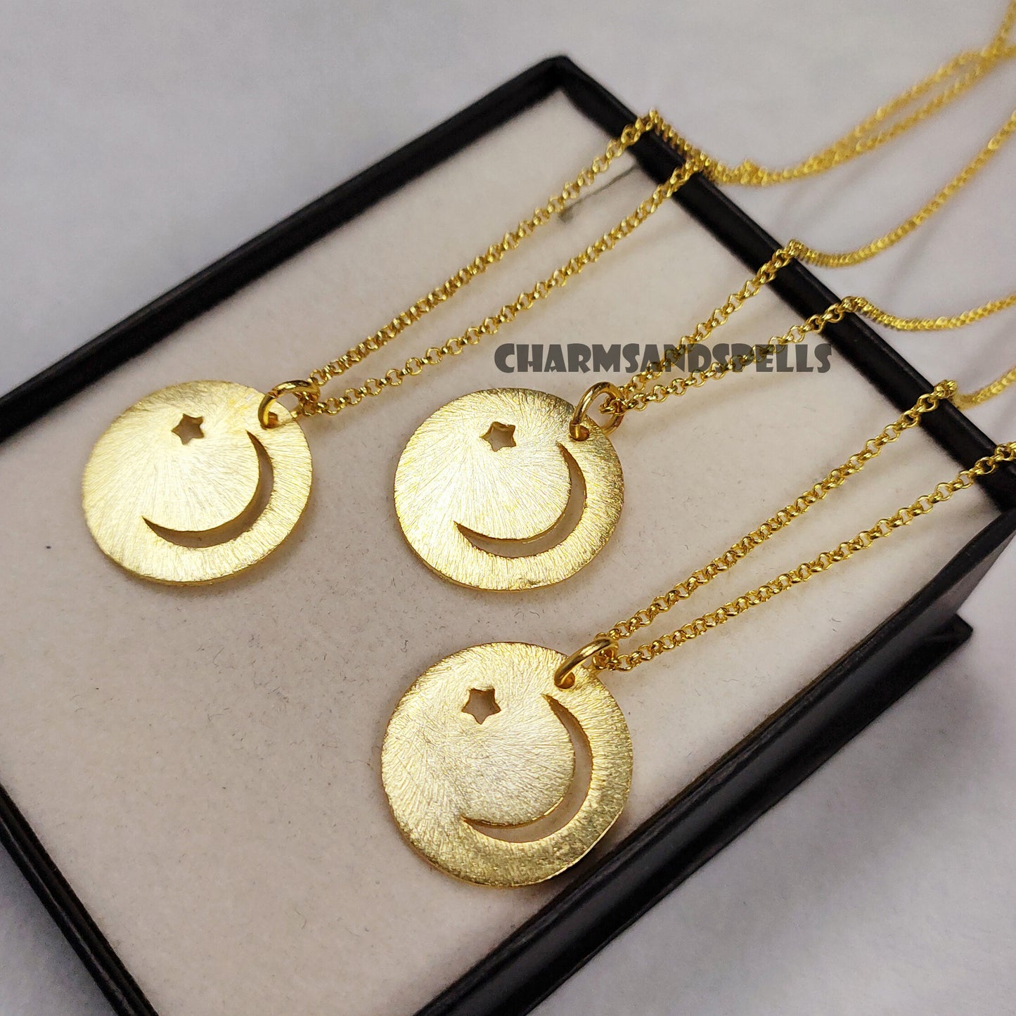 Dainty Moon Star Necklace, Celestial Necklace, Handmade Necklace, Spiritual Jewelry, Friend Gift, Bridesmaid Gift, Wedding Gift For Women