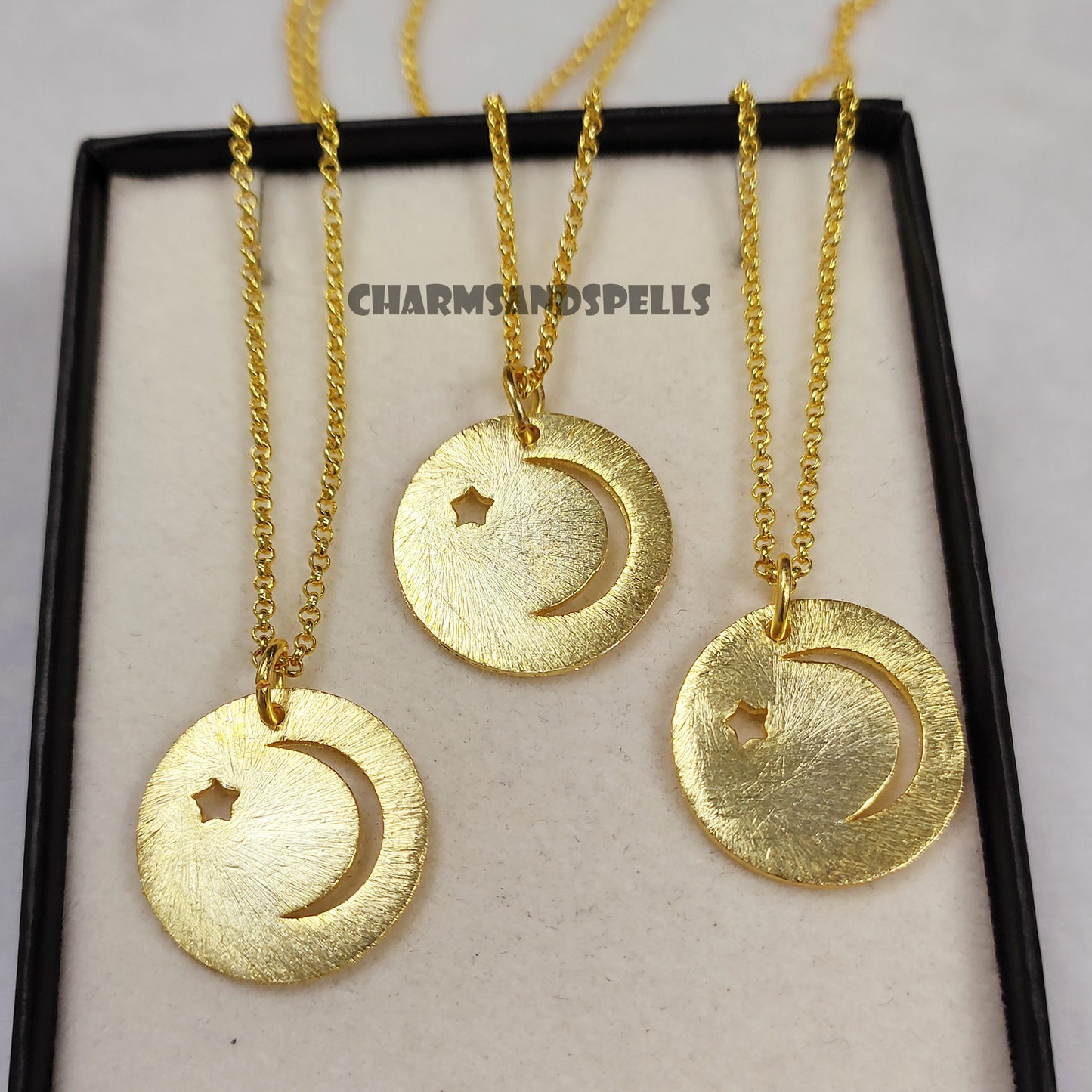 Dainty Moon Star Necklace, Celestial Necklace, Handmade Necklace, Spiritual Jewelry, Friend Gift, Bridesmaid Gift, Wedding Gift For Women