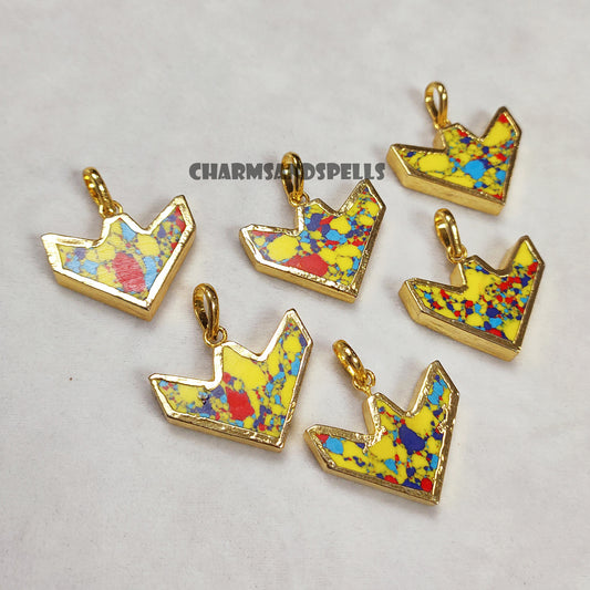 Mosaic Jasper Pendant Necklace | Handmade Bohemian Gemstone Jewelry