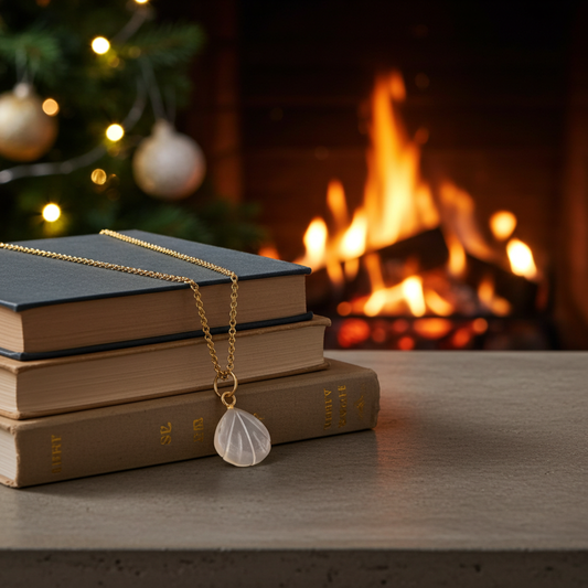 Natural White Moonstone Necklace