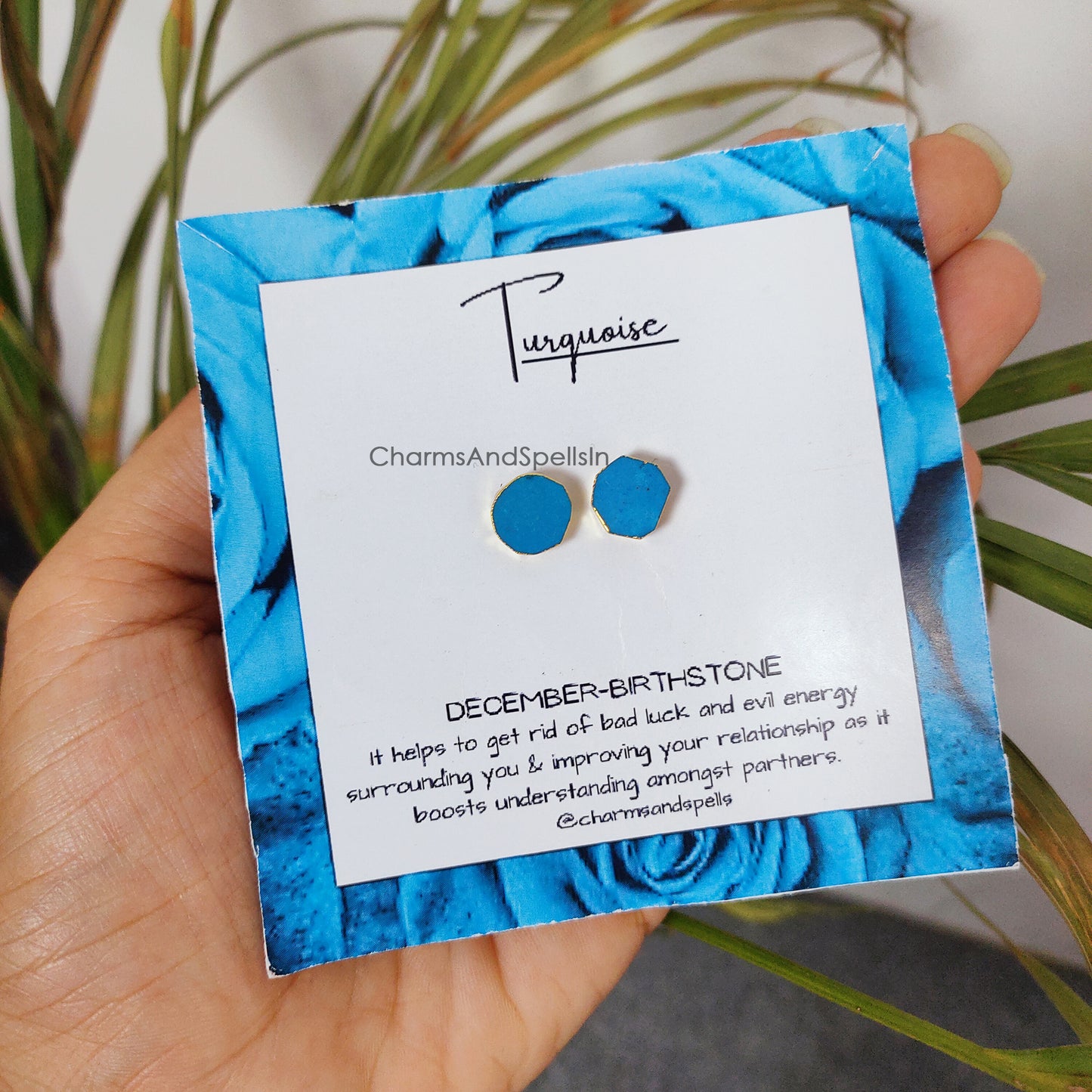 All Birthstone Stud Earrings | Natural Raw Gemstone Healing Jewelry