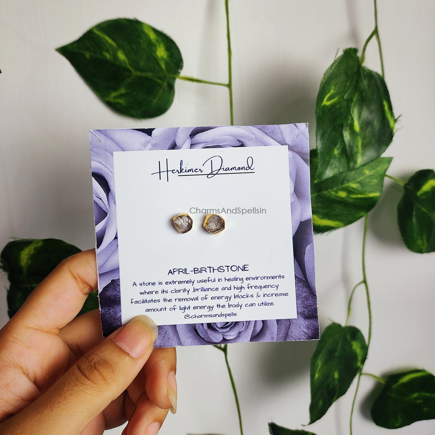All Birthstone Stud Earrings | Natural Raw Gemstone Healing Jewelry