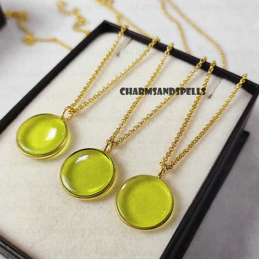 Peridot Quartz Necklace