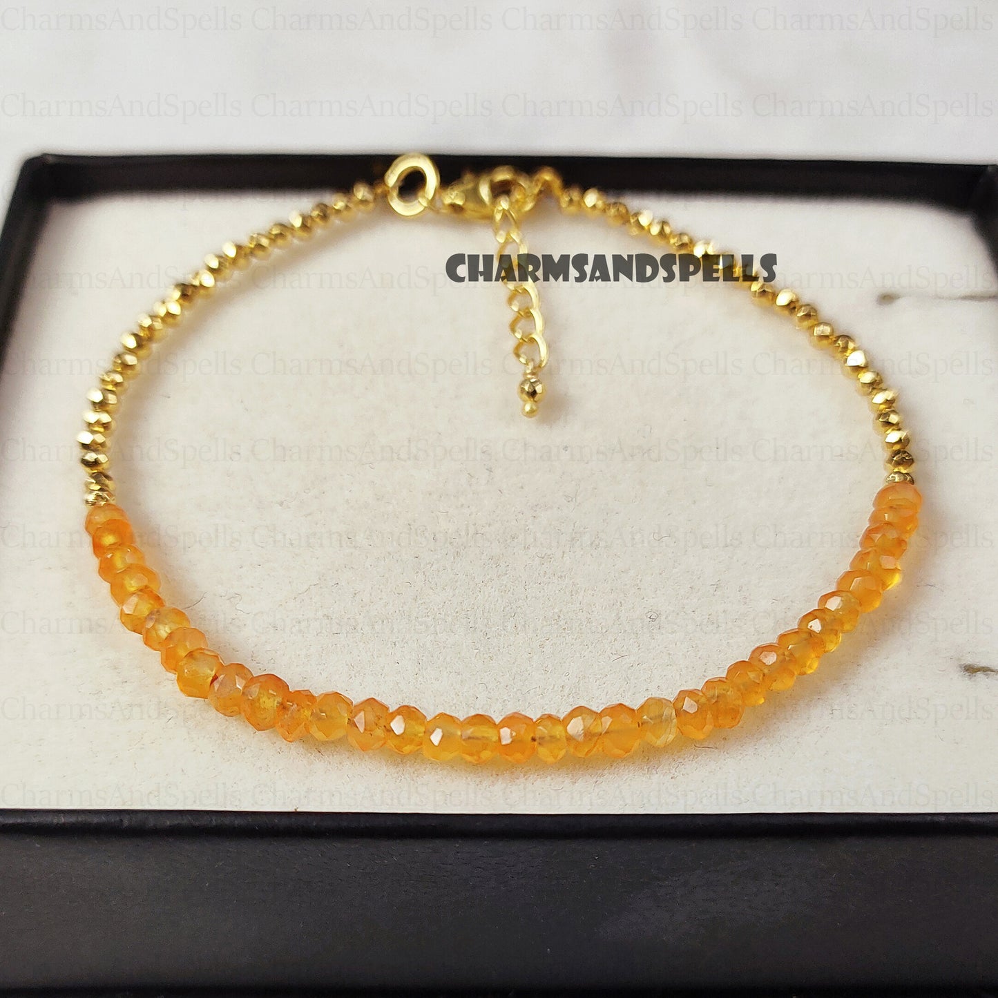 Carnelian Bracelet, Minimalist Bracelet -Natural Stone Dainty Bracelet-Healing Crystal Delicate Spiritual Protection January Birthstone Gift