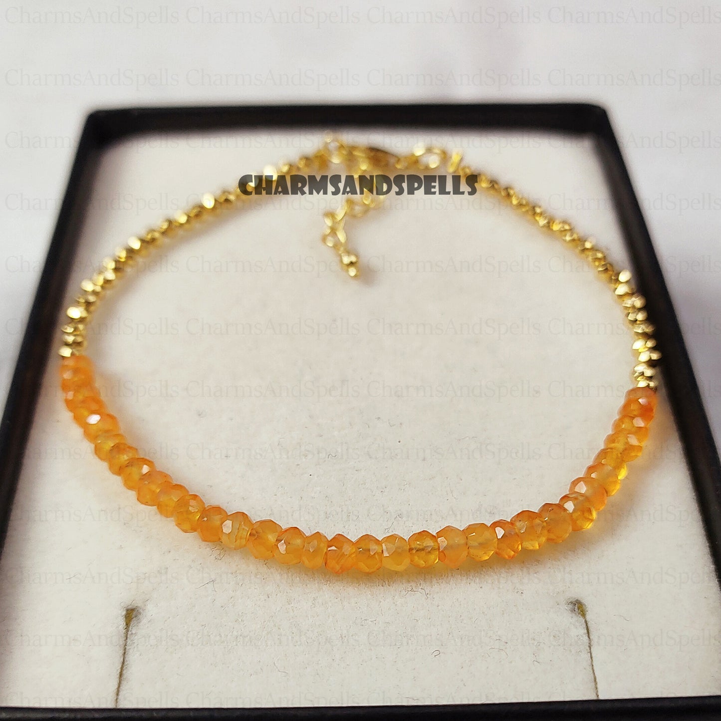 Carnelian Bracelet, Minimalist Bracelet -Natural Stone Dainty Bracelet-Healing Crystal Delicate Spiritual Protection January Birthstone Gift
