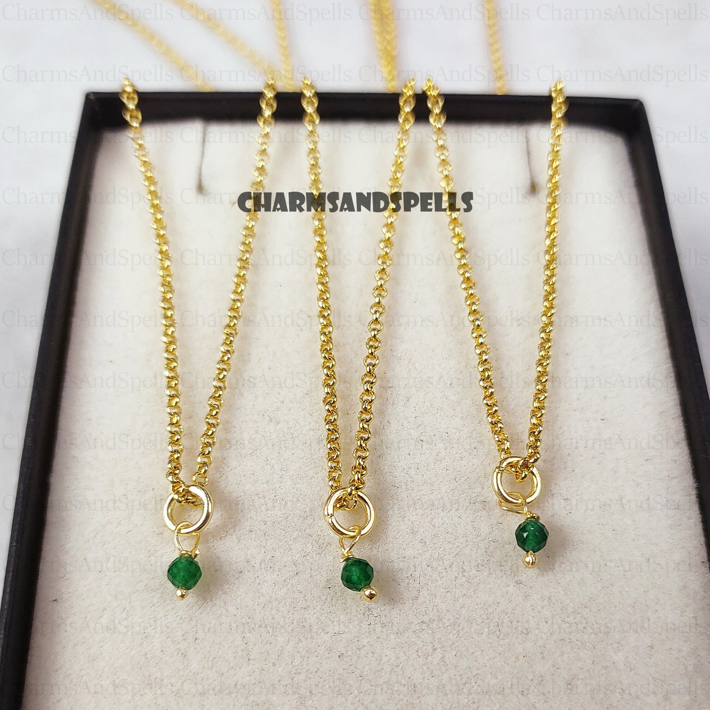 Green Onyx Necklace, Minimalist Necklace, green Faceted Round necklace, Green Onyx pendant, Gemstone necklace, Calming Necklace, Gift Her