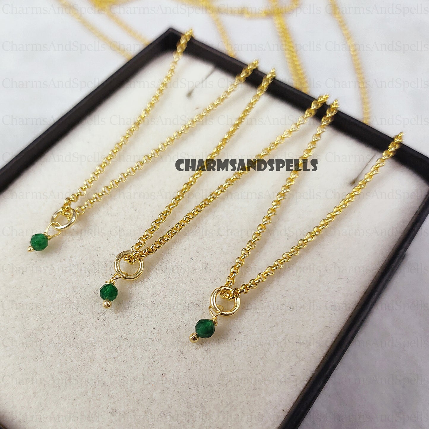 Green Onyx Necklace, Minimalist Necklace, green Faceted Round necklace, Green Onyx pendant, Gemstone necklace, Calming Necklace, Gift Her