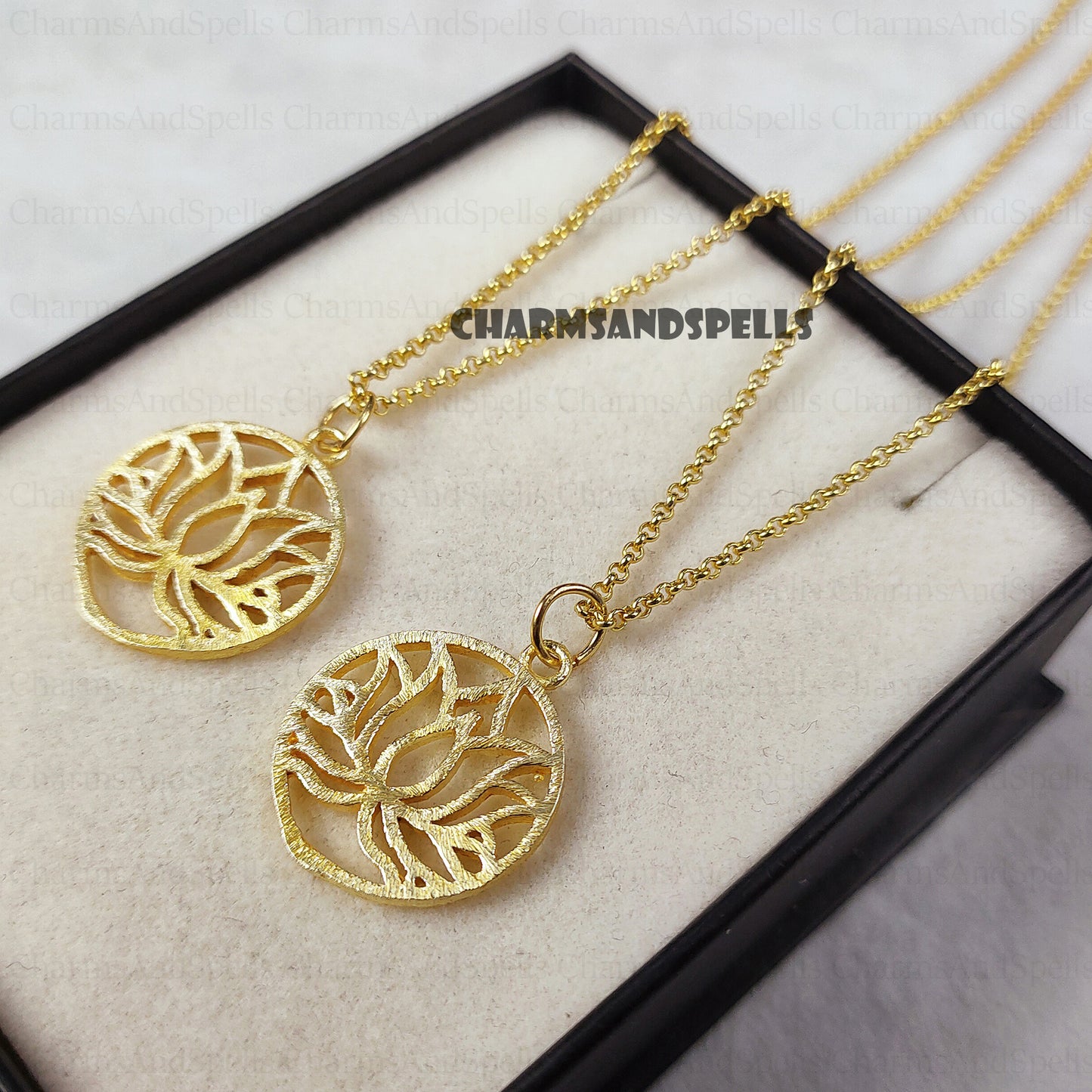 New Beginnings Necklace Gift For Woman, Lotus Flower Necklace, Lotus Flower Necklace, Sacred Lotus Necklace, Lotus Pendant,Jewelry For Women