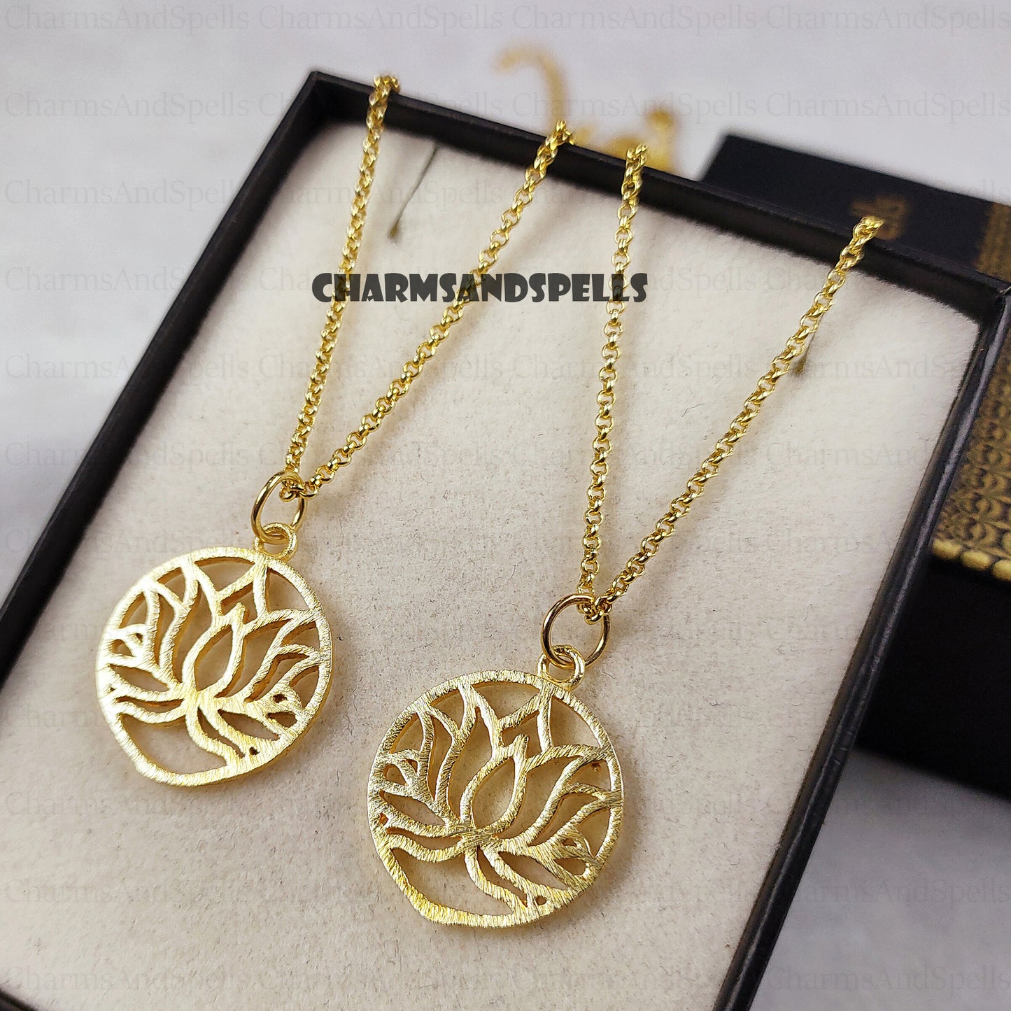 New Beginnings Necklace Gift For Woman, Lotus Flower Necklace, Lotus Flower Necklace, Sacred Lotus Necklace, Lotus Pendant,Jewelry For Women