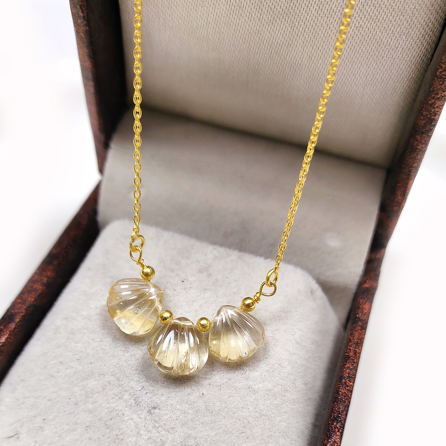Genuine Citrine Necklace, November Birthstone /Handmade Jewelry/ Necklaces for Women, 925 Citrine Gemstone Necklace, Birthstone Necklace