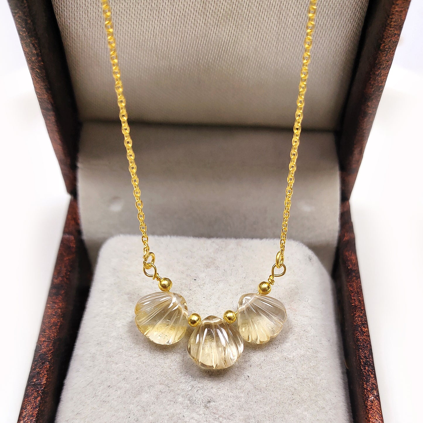 Genuine Citrine Necklace, November Birthstone /Handmade Jewelry/ Necklaces for Women, 925 Citrine Gemstone Necklace, Birthstone Necklace