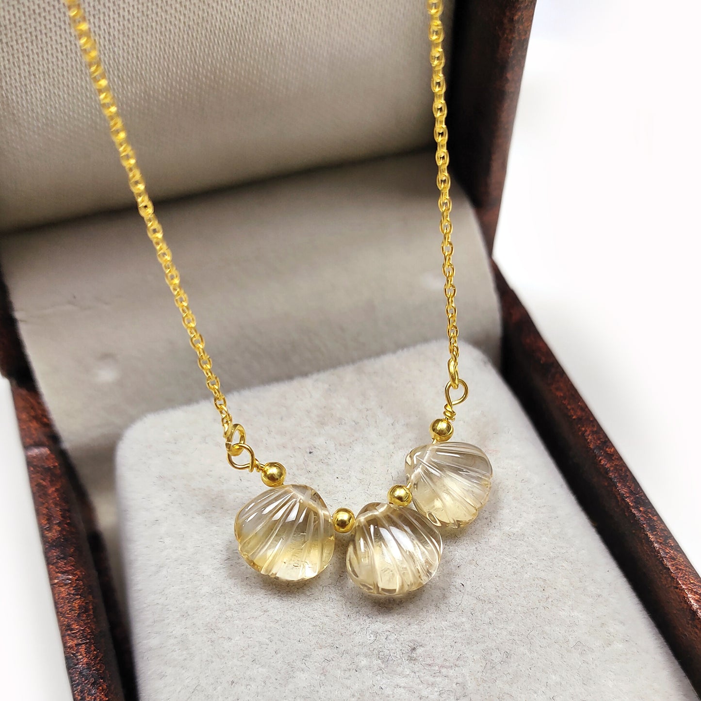 Genuine Citrine Necklace, November Birthstone /Handmade Jewelry/ Necklaces for Women, 925 Citrine Gemstone Necklace, Birthstone Necklace