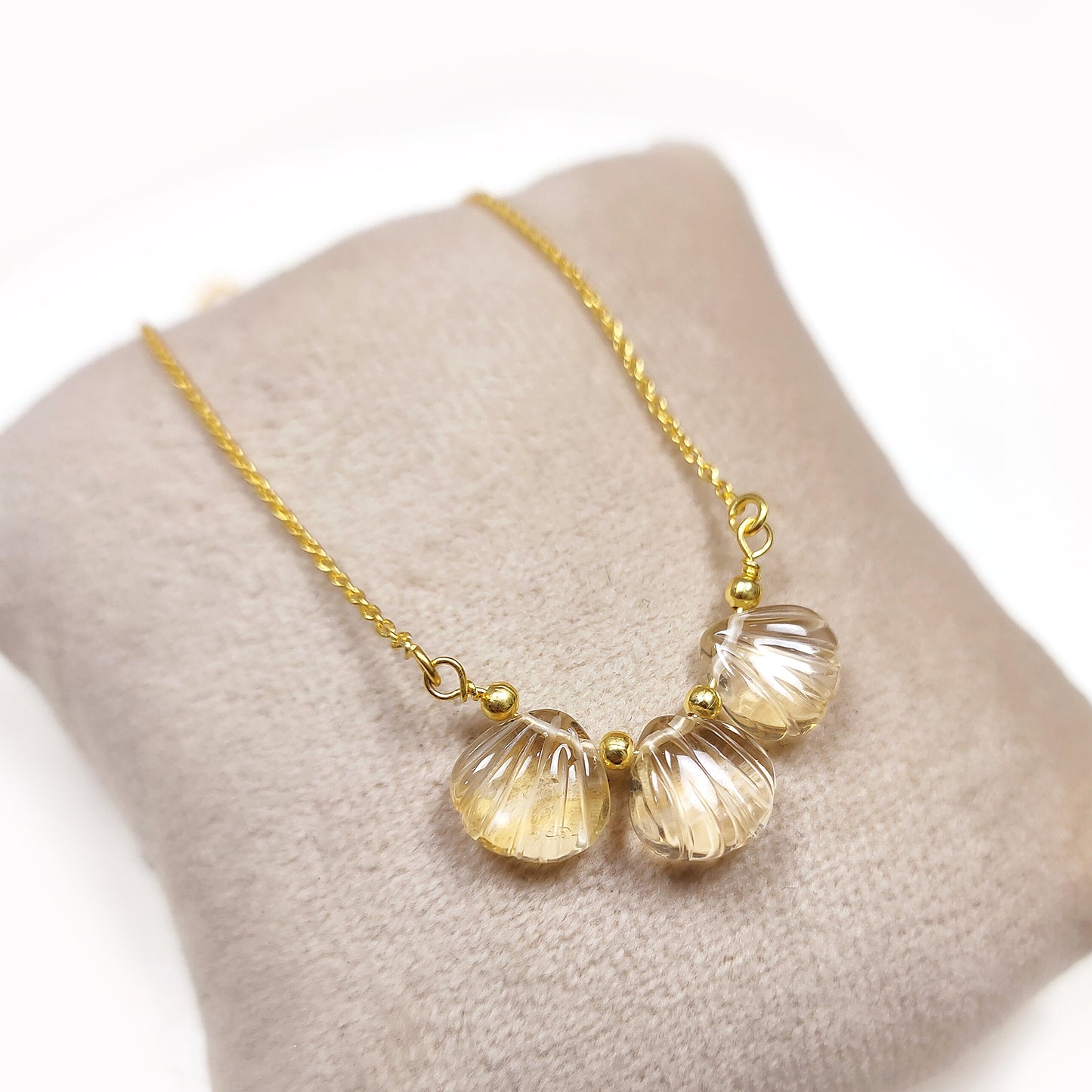 Genuine Citrine Necklace, November Birthstone /Handmade Jewelry/ Necklaces for Women, 925 Citrine Gemstone Necklace, Birthstone Necklace