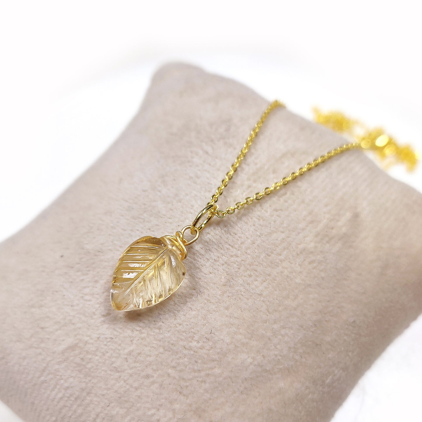 Genuine Citrine Necklace, November Birthstone Jewelry, Handmade Gemstone Gift