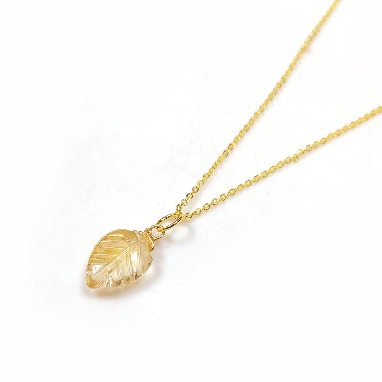Genuine Citrine Necklace, November Birthstone Jewelry, Handmade Gemstone Gift