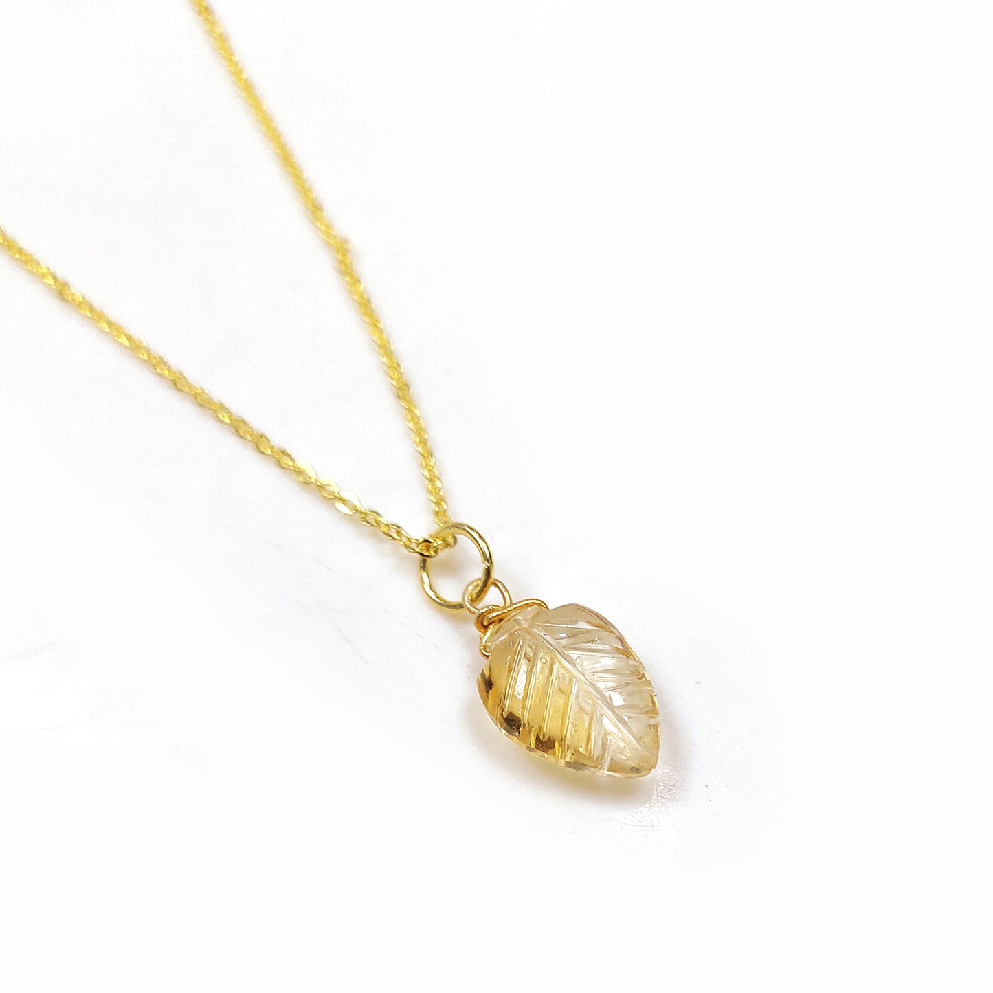 Genuine Citrine Necklace, November Birthstone Jewelry, Handmade Gemstone Gift
