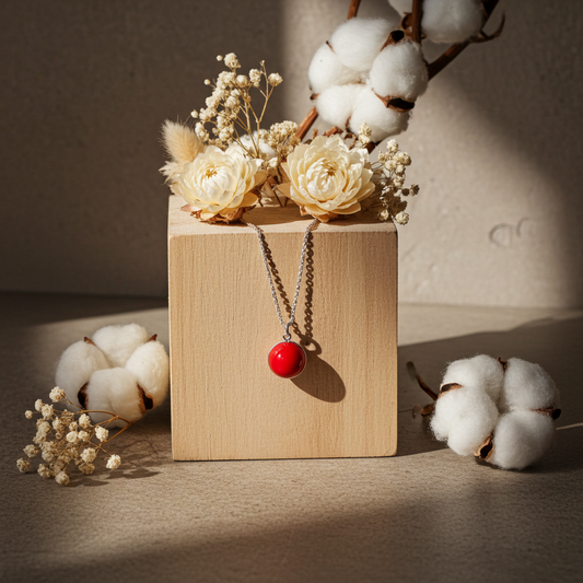 Coral Ball Necklace