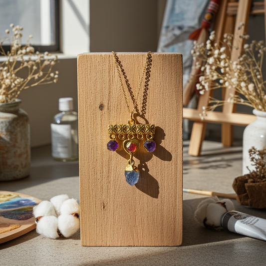 Lady Evelyne's Secret Raw Stone Necklace