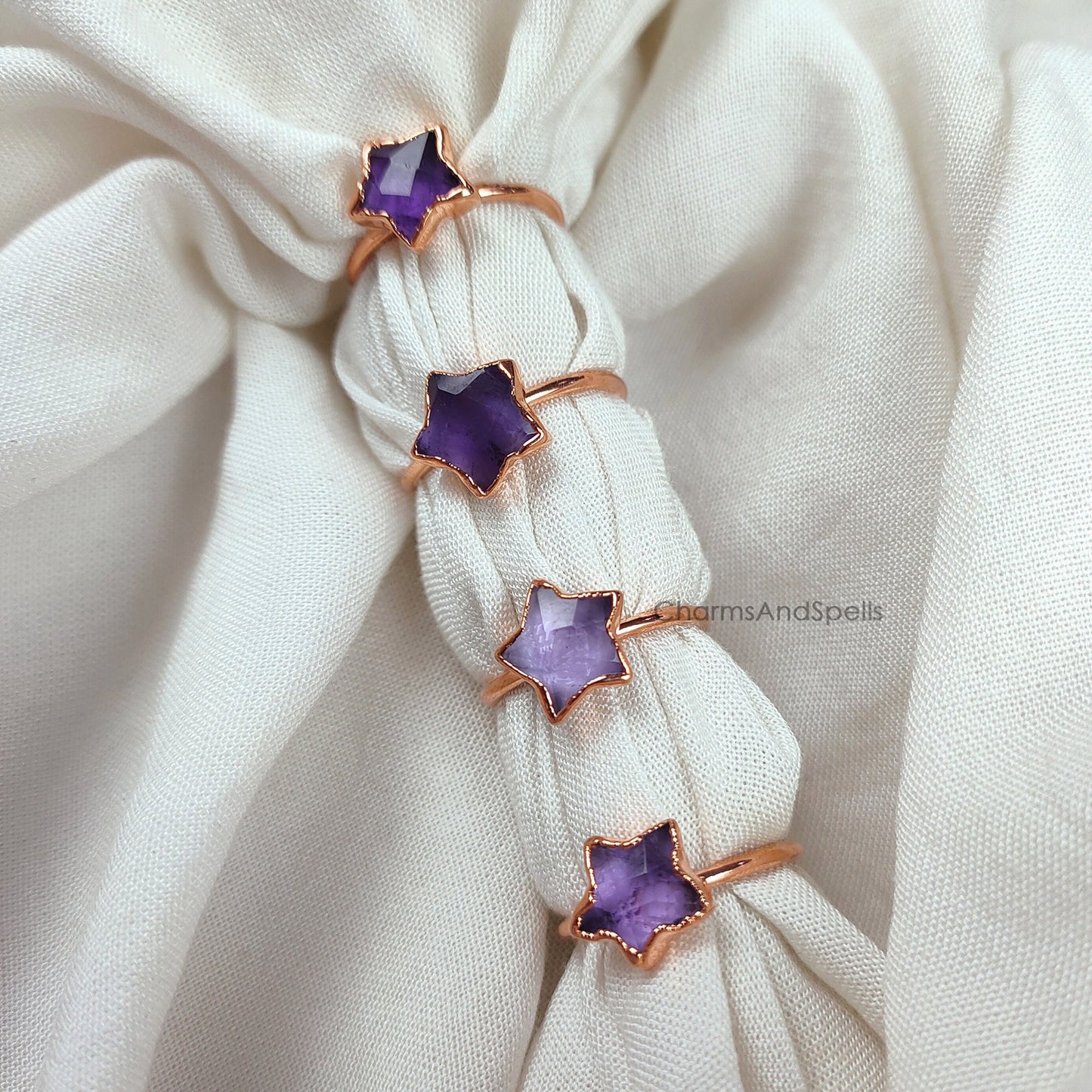 Amethyst Ring | Handmade February Birthstone Jewelry | Gemstone Gift