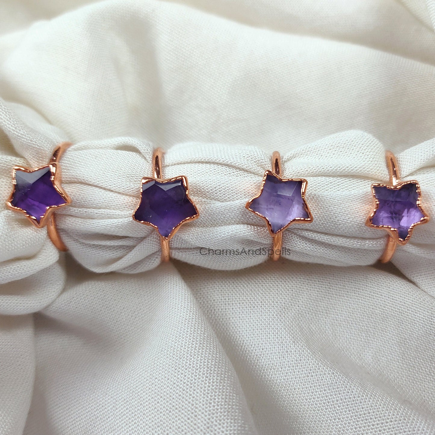 Amethyst Ring | Handmade February Birthstone Jewelry | Gemstone Gift