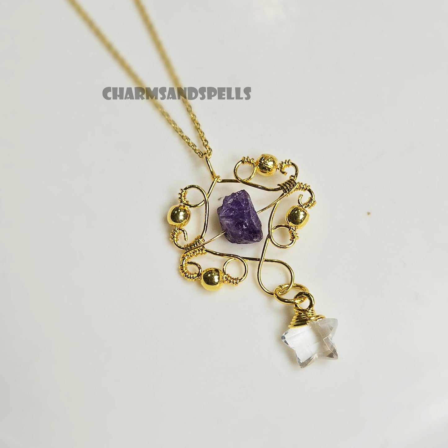 Raw Amethyst Enchanted Nova Spinner