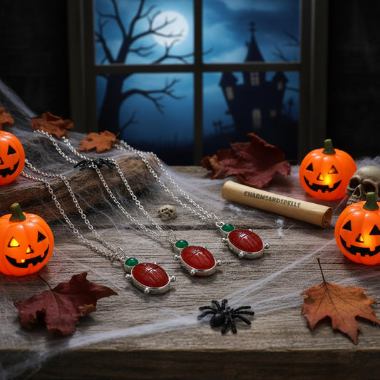 Carnelian Ladybug Necklace