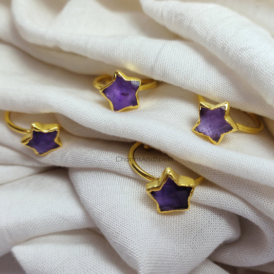 Purple Amethyst Ring | Handmade February Birthstone Jewelry