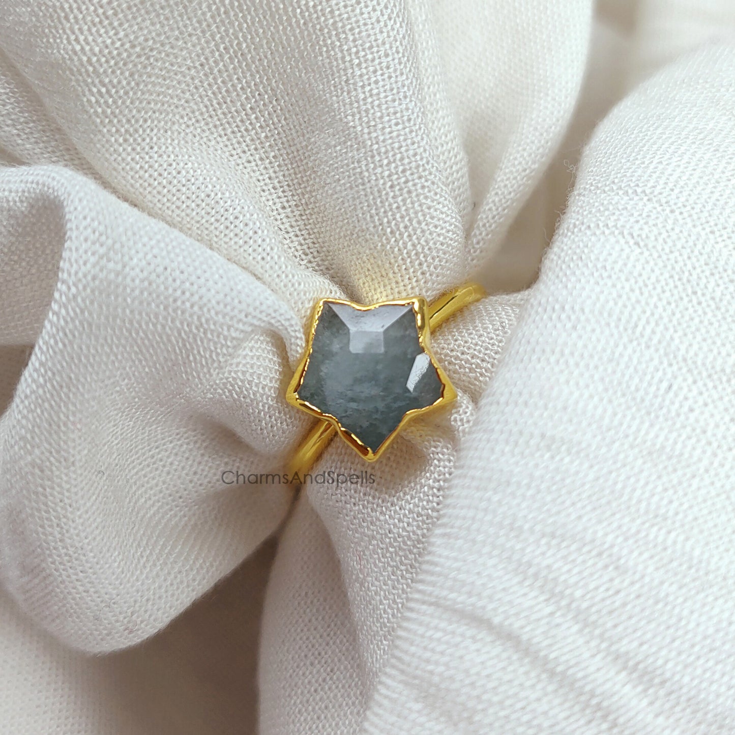 Blue Aquamarine Ring, Bogo Ring, Aquamarine Electroplating Ring, March Birthstone Jewelry, Unique Aquamarine Engagement Ring For Women,Gift