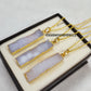 White Sugar Druzy Bar Necklace | Dainty Electroplated Handmade Jewelry