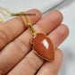 Natural Golden Sandstone Arrowhead Necklace | Handmade Gemstone Jewelry