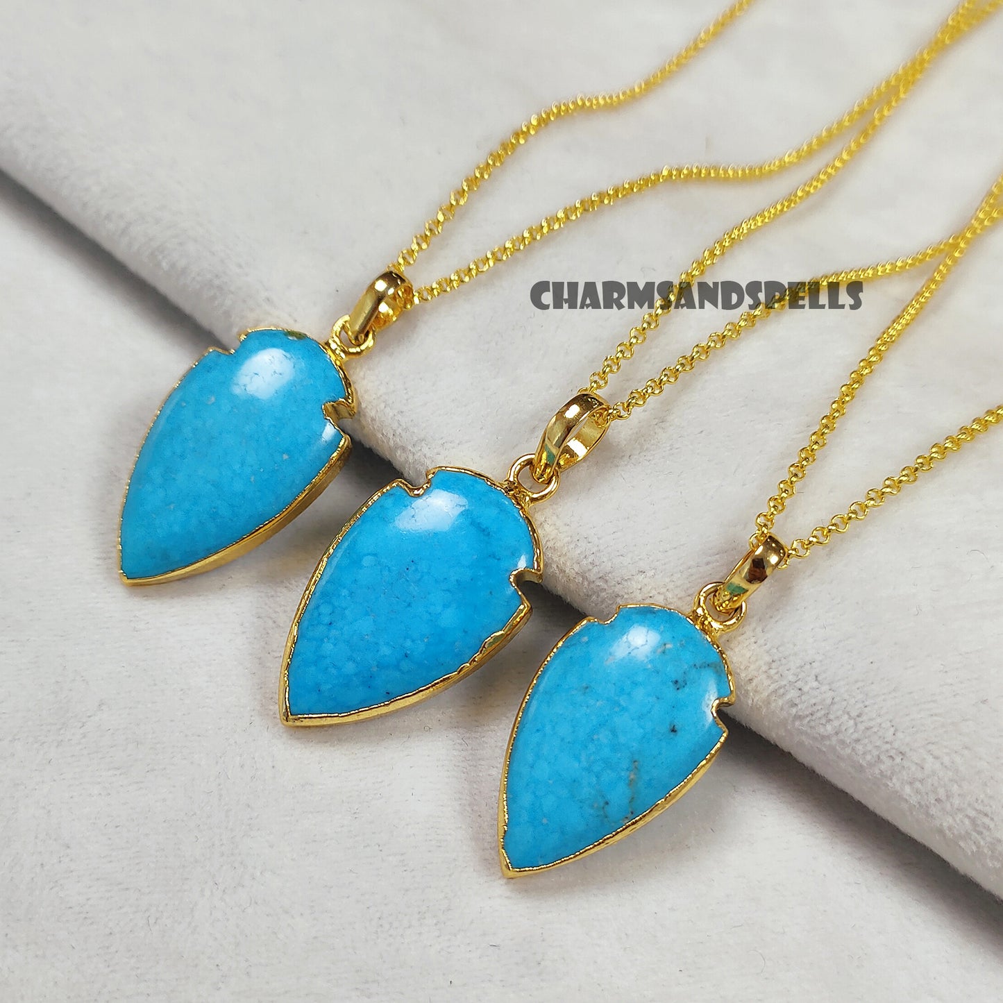 Arrowhead Turquoise Necklace, Turquoise Jewelry, Dainty Turquoise Necklace, December Birthstone Necklace, Turquoise Layering Necklaces, Gift