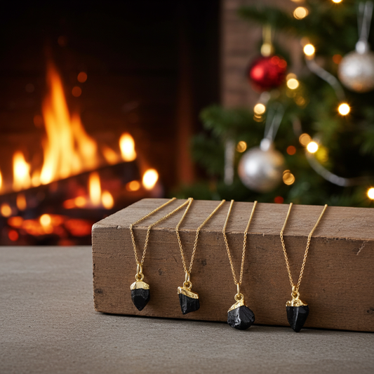 Raw Black Tourmaline Necklace