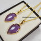 Purple Amethyst Arrowhead Necklace | Gold Plated Handmade Birthstone Jewelry