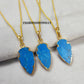 Arrowhead Turquoise Necklace | Dainty Howlite Turquoise December Birthstone Jewelry
