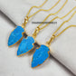 Arrowhead Turquoise Necklace | Dainty Howlite Turquoise December Birthstone Jewelry