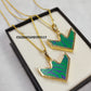 Malachite Necklace | Tribal Green Healing Crystal Jewelry