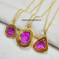 Rare Pink Cave Druzy Necklace | Dainty Bohemian Healing Jewelry