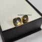 Fire Labradorite Earrings | Gold Plated Gemstone Healing Jewelry