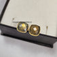 Fire Labradorite Earrings | Gold Plated Gemstone Healing Jewelry