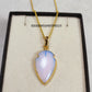 Genuine Opalite Arrowhead Pendant Necklace | Gemstone Jewelry