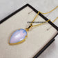 Genuine Opalite Arrowhead Pendant Necklace | Gemstone Jewelry