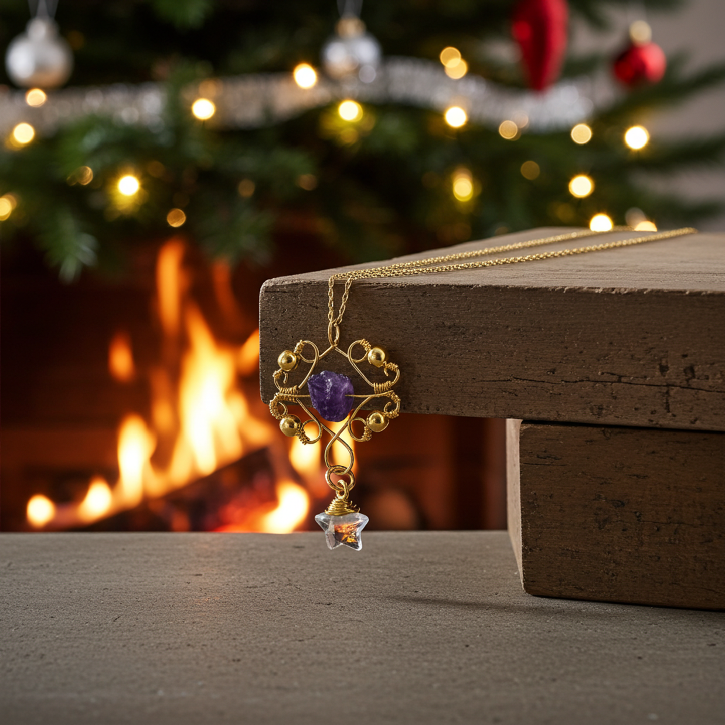 Raw Amethyst Enchanted Nova Spinner