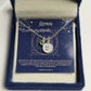 Gemini Zodiac Necklace | Green Aventurine Silver Pendant Astrology Jewelry
