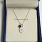 Capricorn Zodiac Pendant Necklace | 925 Silver Garnet Minimalist Astrology Jewelry