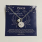 Cancer Zodiac Pearl Necklace | 925 Silver Dainty Astrology Horoscope Jewelry