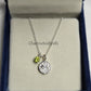 Taurus Zodiac Pendant Necklace | 925 Silver Peridot Minimalist Astrology Jewelry