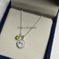 Taurus Zodiac Pendant Necklace | 925 Silver Peridot Minimalist Astrology Jewelry