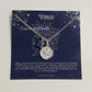 Virgo Zodiac Pendant Necklace | Blue Sapphire Silver Astrology Jewelry