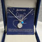 Scorpio Zodiac Necklace | Turquoise Sterling Silver Astrology Jewelry